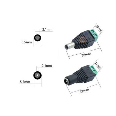 5.5 x 2.1mm Klemensli Jak Dişi Güç Konektörü-Power Dişi Klemens Barrel Plug Jack