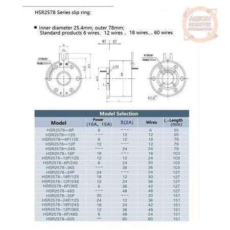 18 Kanal 10A Mile Geçmeli Slip Ring-25x78x103 mm