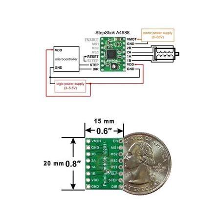 A4988 Step Motor Sürücü Kartı